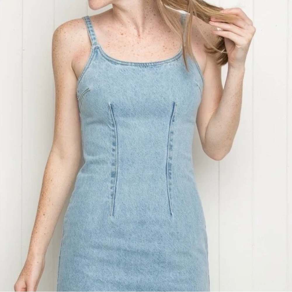 Brandy Melville Denim Sleeveless Dress